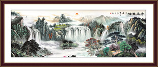 聚宝盆山水装饰画