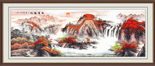 鸿运当头国画山水