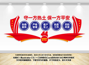 保安公司文化墙