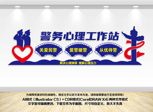 警务心理工作站宣传墙