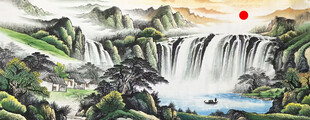 客厅办公室山水画