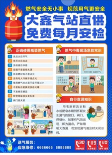液化燃气瓶安全宣传海报