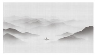 圆点山水激光镂空图