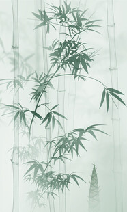 水墨竹子背景