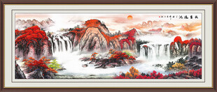 背有靠山装饰画