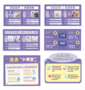 洗护清洁展板超市kt板洗衣液