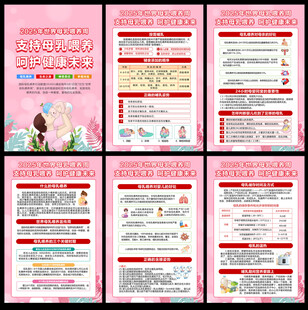 2025年世界母乳喂养周展板