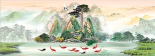 山水国画风景