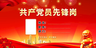 党员先锋岗桌牌