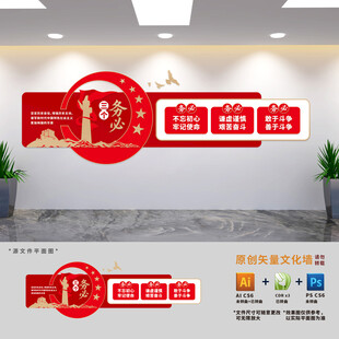 三个务必党建展板文化墙