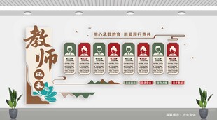 教师风采文化墙展示
