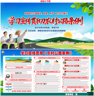 农村公路条例展板