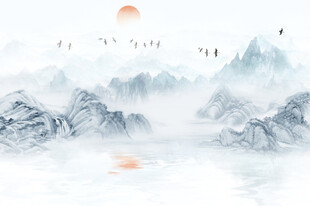 新中式山水画