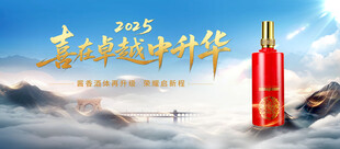 白酒高端大气会议背景