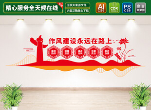 作风建设永远在路上文化墙
