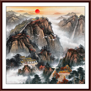 泰山书房国画山水五岳独尊