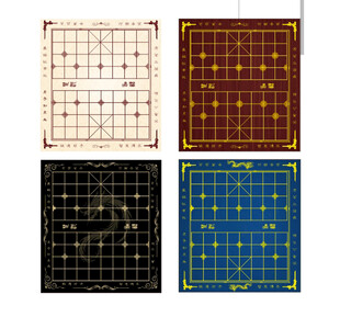 象棋盘可修改可打印可雕刻矢量图