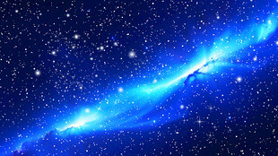 蓝色星空软膜天花吊顶高清图