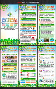2025年全国生态日展架