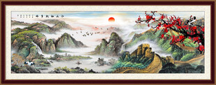 长城山水画