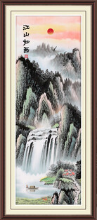 高山流水国画