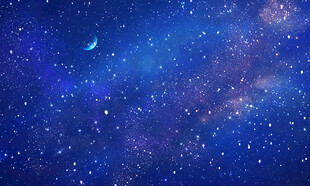 蓝色宇宙星空天花软膜