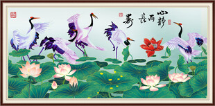 国画仙鹤图