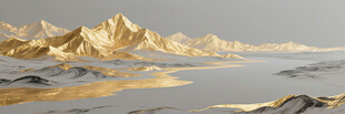 壮丽金山景观壁画