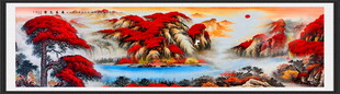 紫气东来国画
