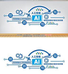 科技赋能AI智能时代文化墙