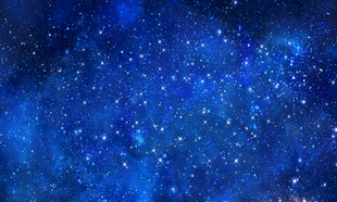 璀璨蓝色星空宇宙星空图