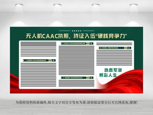 无人机入伍展板