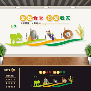 食堂标语文化墙
