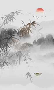 水墨竹子