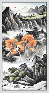 玄关国画山水