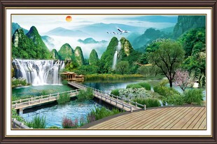 山水风景装饰画