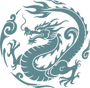 中式龙纹图案设计