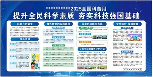 提升全民科学素质宣传栏