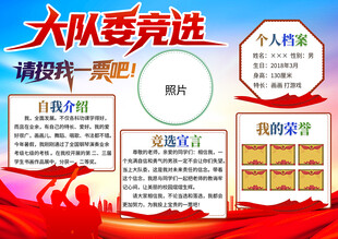 大队委竞选