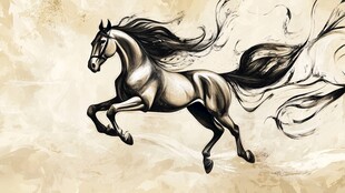 奔腾骏马 尽显灵动飘逸