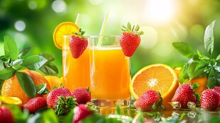 新鲜水果果汁 自然好滋味