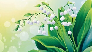 铃兰花绽放 清新自然之美