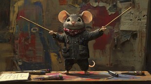 指挥家老鼠的创意艺术时刻