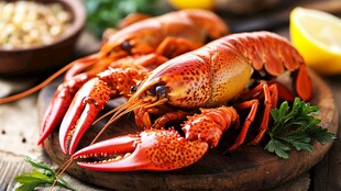 新鲜大龙虾 诱人美味食材