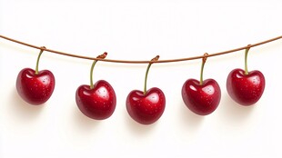 樱桃串起的甜蜜诱惑