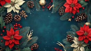 圣诞装饰营造节日氛围