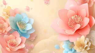 梦幻缤纷纸艺花卉世界