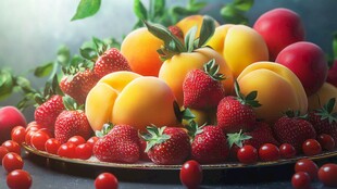 多彩鲜果拼盘 视觉盛宴