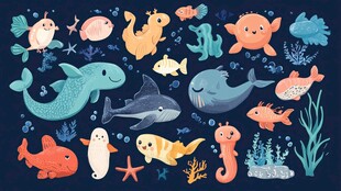 海洋可爱生物大集合