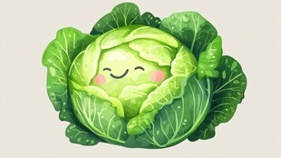 可爱卷心菜卡通形象